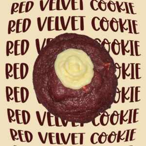 red velvet crème filled cookie